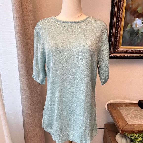 Honor Millburn Women's Blue and Green Dress -  Size 14/16 - Picture 2 of 7